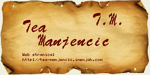 Tea Manjenčić vizit kartica